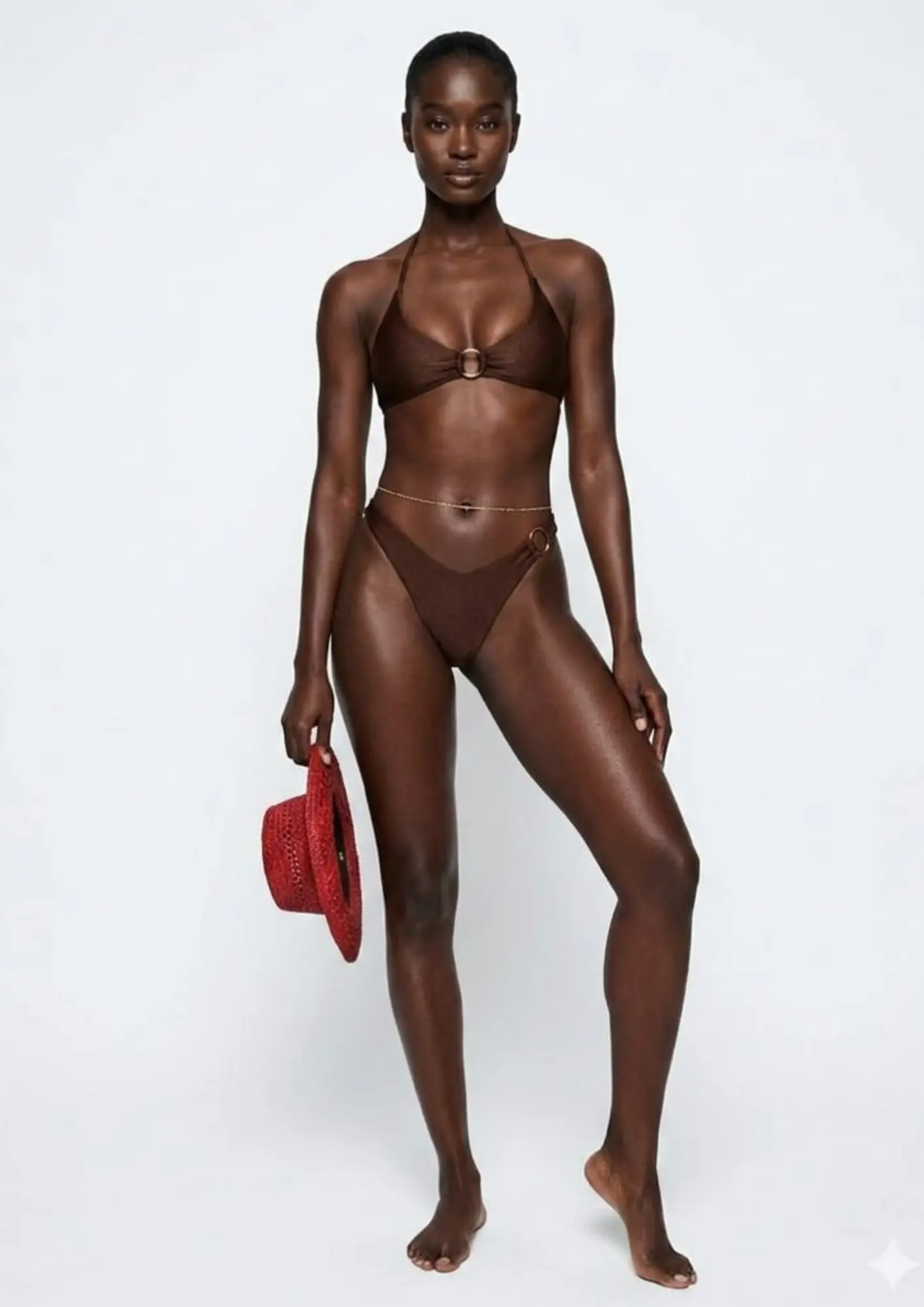 Classic Triangle Bikini with Ring Front Detail